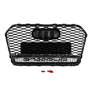 Zwarte RS-style voorgrille met Quattro-opschrift (2014-2017) foto 4