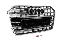 Audi A6 C7 2011–2017 Zwarte voorgrille met chromen omlijsting S-Style (2014-2017) foto 3