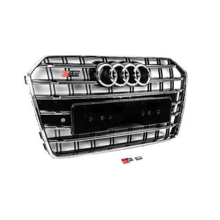 Zwarte voorgrille met chromen omlijsting S-Style (2014-2017) foto 3