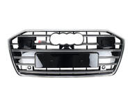Audi A6 C8 2018–2025 Voorgrille S-style (met ACC, zwart met chroom) foto 1