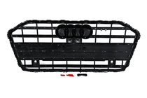Audi A6 C8 2018–2025 S-style voorgrille (zwart) foto 4
