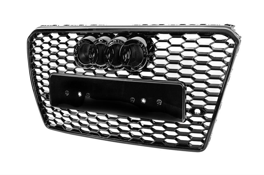 Audi A7 2010–2018 Voorgrille RS-Style (2010-2014, zwart) Foto 2