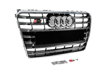 Audi A7 2010–2018 Radiateurgrille vóór S-Style (2010-2014, zwart met chroom) foto 3