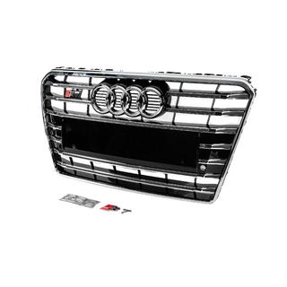 Radiateurgrille vóór S-Style (2010-2014, zwart met chroom) foto 2