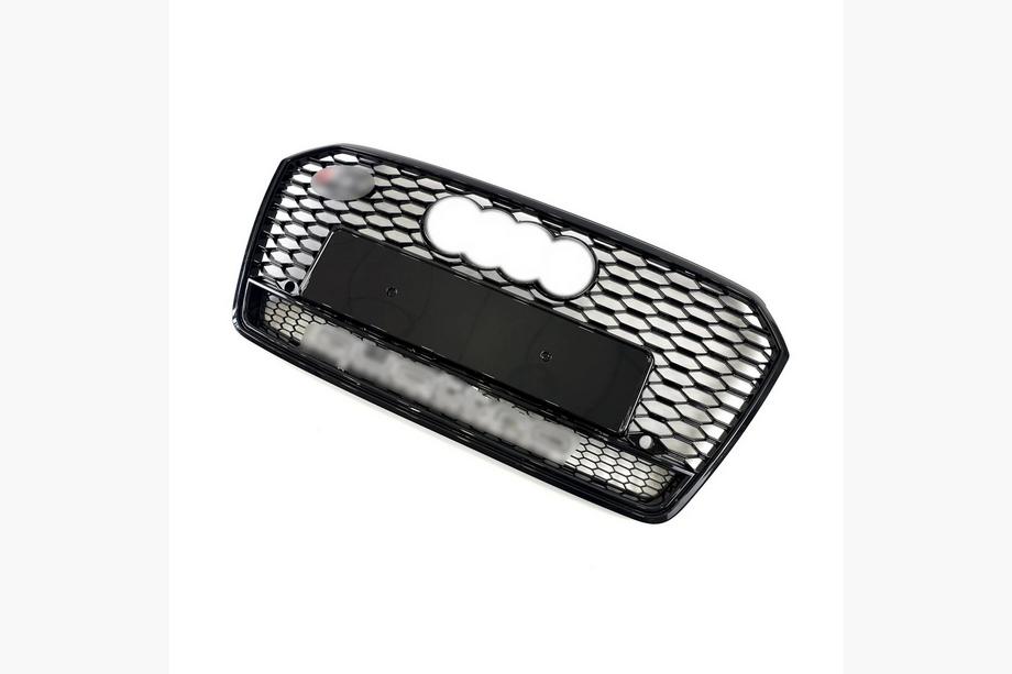 Audi A7 2010–2018 Voorgrille RS-Style met Quattro-opschrift (2015-2018, zwart) Image