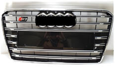 Audi A7 2010–2018 S-Style voorgrille (2015-2018, zwart met chroom) foto 1