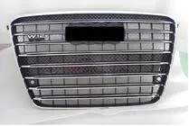 Audi A8 2010–2018 Voorgrille (2010-2013, zwart met chroom) foto 2
