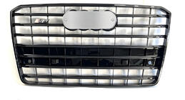 Audi A8 2010–2018 Voorgrille S-Style (2010-2013, zwart) foto 1