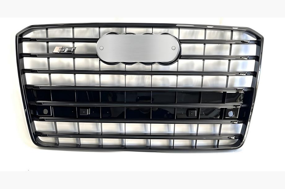 Audi A8 2010–2018 Voorgrille S-Style (2010-2013, zwart) Image