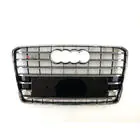 Audi A8 2010–2018 Radiateurgrille S-Style (2014-2018, zwart met chroom) foto 1