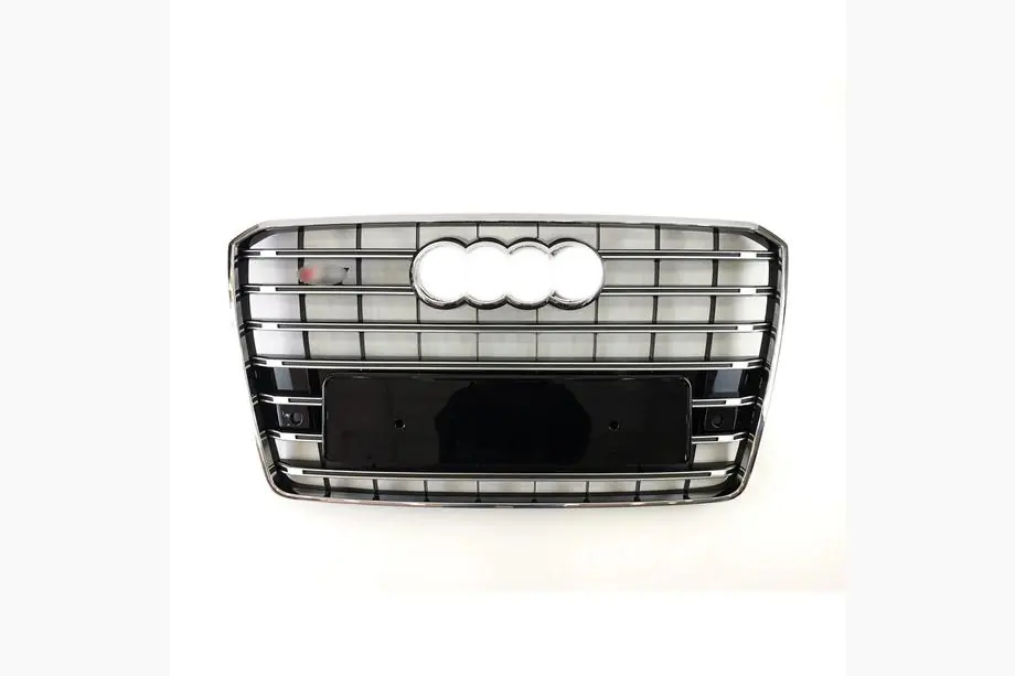 Audi A8 2010–2018 Radiateurgrille S-Style (2014-2018, zwart met chroom) Image