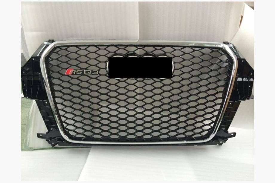 Audi Q3 2011–2019 Voorgrille RSQ-Style (2011-2015, zwart met chroom) Image
