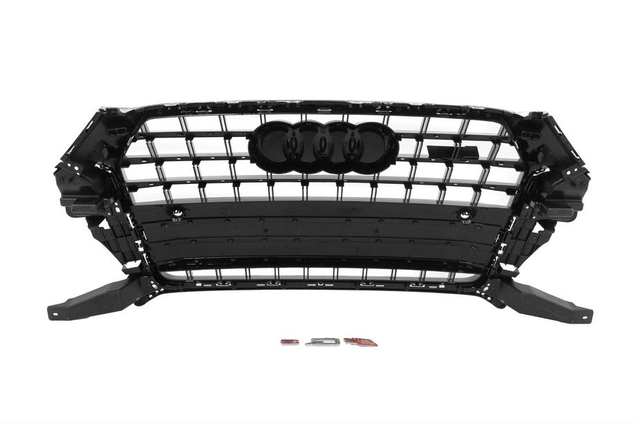 Audi Q3 2011–2019 Voorgrille SQ-Style (2015-2019, zwart met chroom) Foto 5