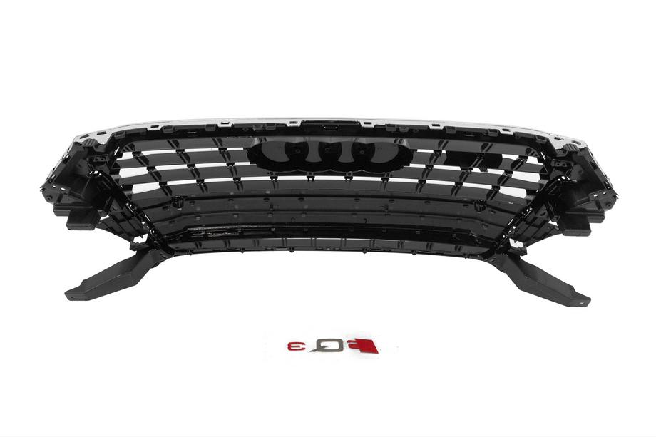 Audi Q3 2011–2019 Voorgrille SQ-Style (2015-2019, zwart met chroom) Foto 6