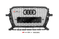 Audi Q5 2008–2017 Voorgrille RSQ-Style met Quattro-opschrift (2012-2017, zwart) foto 1