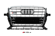 Audi Q5 2008–2017 Voorgrille SQ-Style (2012-2017, zwart met chroom) foto 1