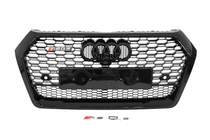 Audi Q5 2017–2025 Voorgrille RSQ-Style (2017-2020, zwart) foto 1