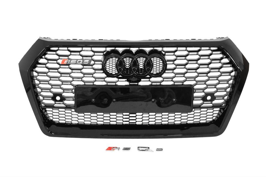Audi Q5 2017–2025 Voorgrille RSQ-Style (2017-2020, zwart) Image