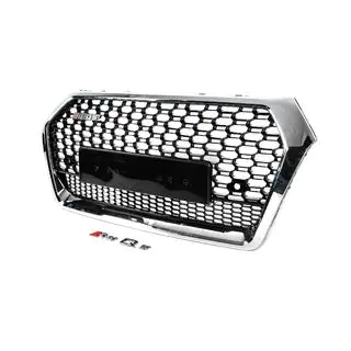 RSQ-Style voorgrille zonder logo (2017-2020, zwart met chroom) foto 2