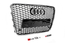 Audi Q7 2005–2015 Voorgrille RSQ-Style (zwart met chroom) foto 3