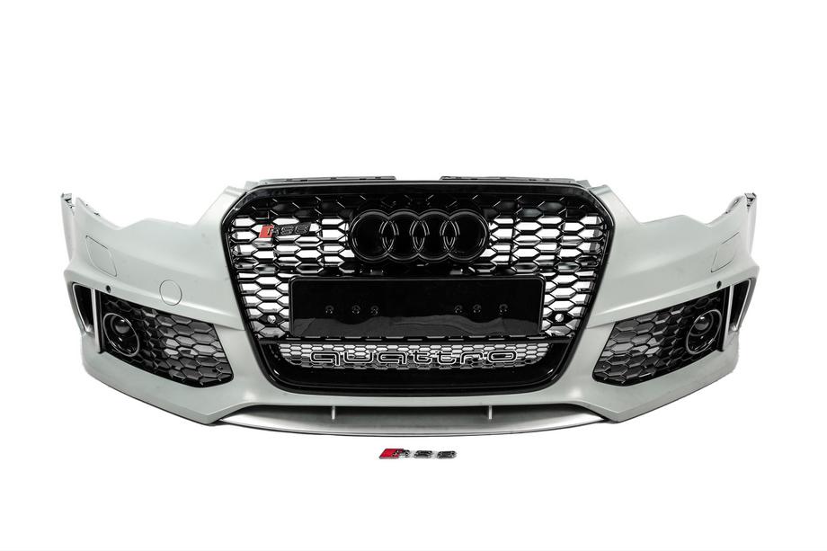 Audi A6 C7 2011–2017 Voorbumper met zwart RS6-Style grille (2011-2014) Image