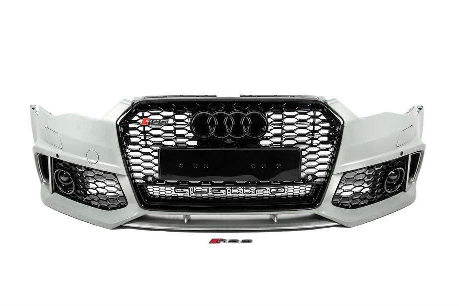 Audi A6 C7 2011–2017 Voorbumper met zwarte RS6-Style grille (2014–2017) Image