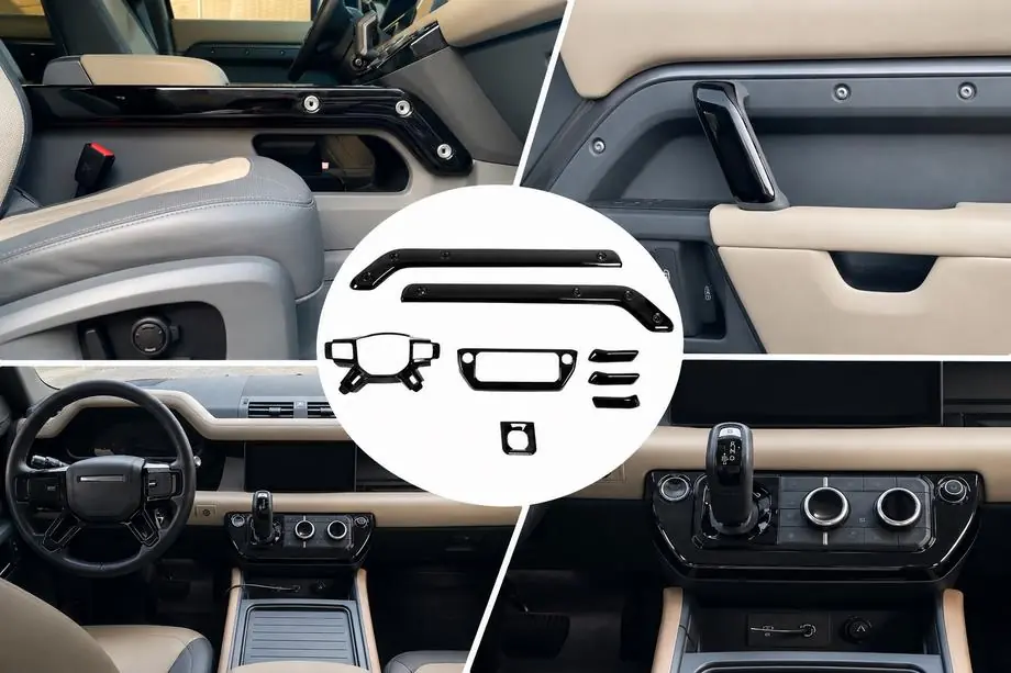 Land Rover Defender 2019– Zwarte dashboard sierlijsten Image