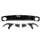 Audi A6 C7 2011–2017 Achterdiffuser met uitlaatsierstukken RS-Style V- 1 (2014-2017, Sport) foto 2