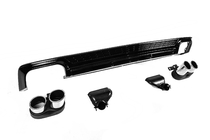 Audi A6 C8 2018–2025 Achterdiffuser met uitlaatsierstukken S-Style (voor Base) foto 3