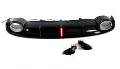 Audi A7 2010–2018 Achterdiffuser met uitlaatsierstukken RS-Style (2010-2014, Sport) foto 1