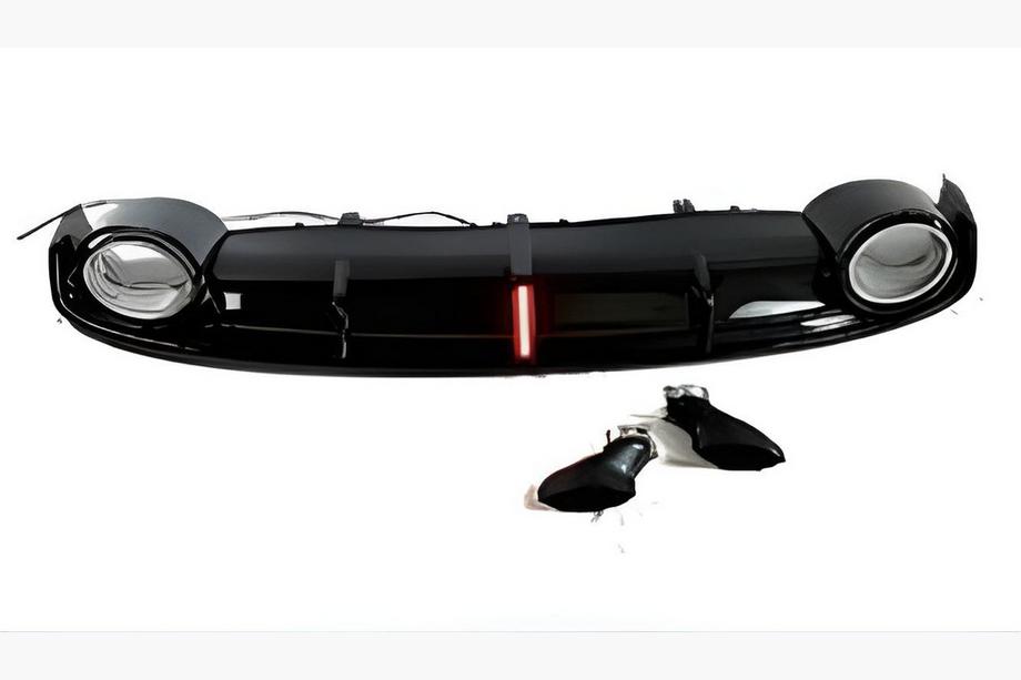 Audi A7 2010–2018 Achterdiffuser met uitlaatsierstukken RS-Style (2010-2014, Sport) Image