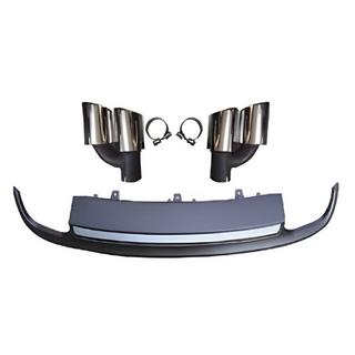 Achterdiffuser met RS-Style uitlaatsierstukken (2010-2014, dubbele uitlaat)