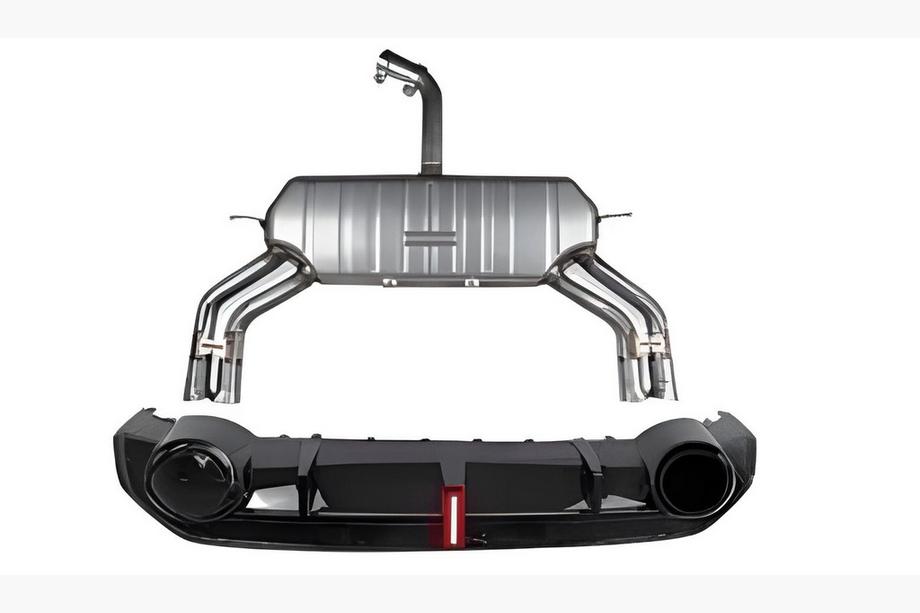 Audi A3 2020– Achterdiffuser met RS-Style uitlaatsierstukken Image