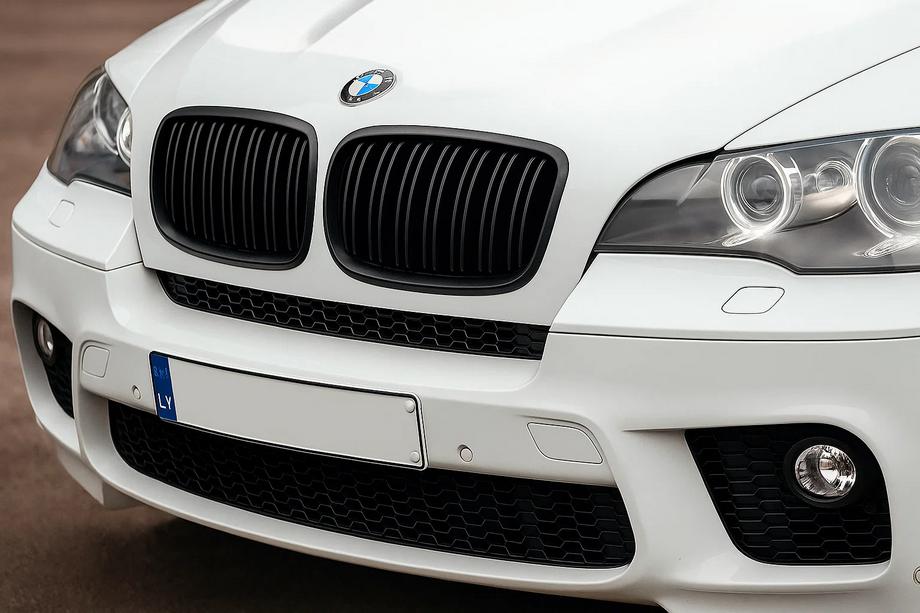 BMW X6 E71 2008–2014 Nierroosters M-Look V1 (glanzend zwart) Image