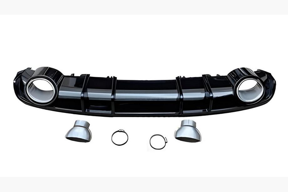 Audi A4 B9 2015–2024 Achterdiffuser S-Style (2015-2019, matzwart) Image