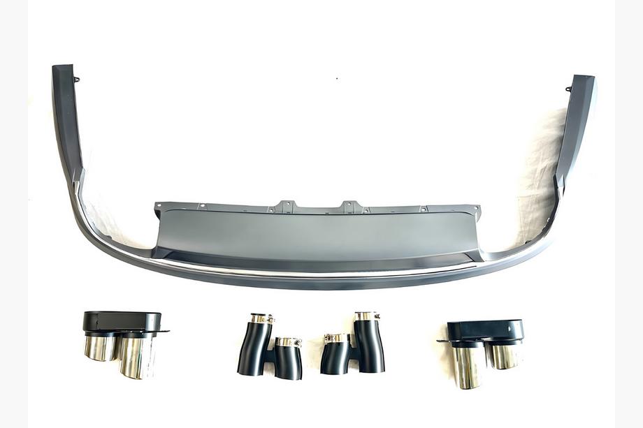 Audi A8 2010–2018 Achterdiffuser met uitlaatsierstukken S-Style (2014-2018) Image
