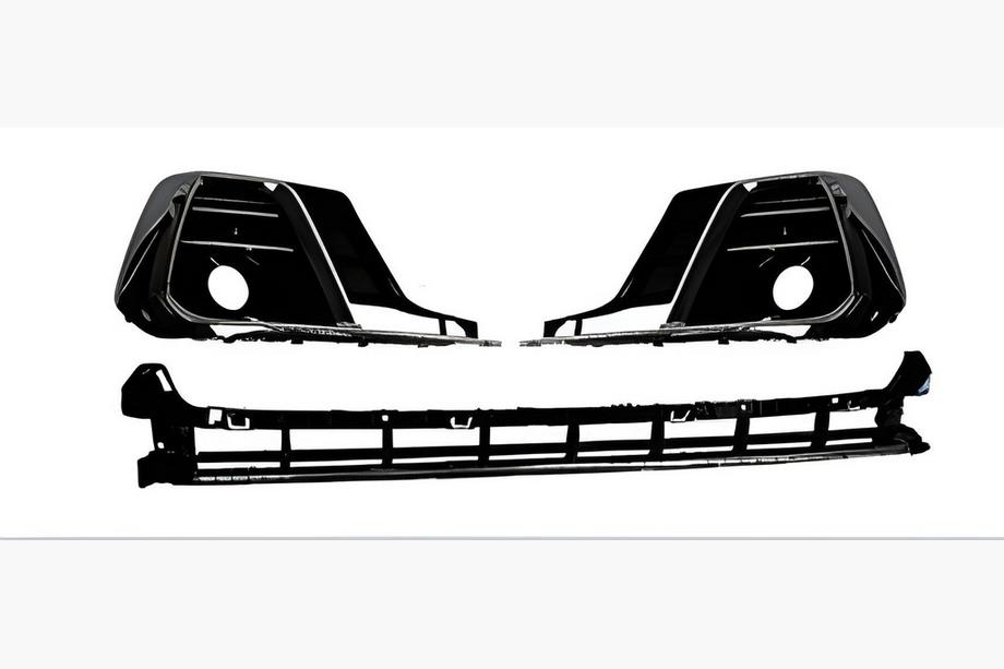 Audi A8 2018– Mistlampgrilles met onderste bumpergrille S-Style Horch (2022+, 2+1 stuks, zwart) Image