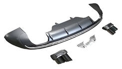 Audi Q5 2008–2017 Achterdiffuser met uitlaatsierstukken QS-Style foto 1