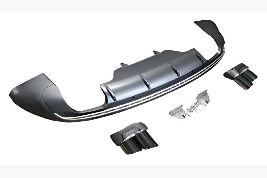 Audi Q5 2008–2017 Achterdiffuser met uitlaatsierstukken QS-Style Image