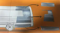 Volkswagen Crafter 2006–2016 Carrosserieverlengingsset foto 38
