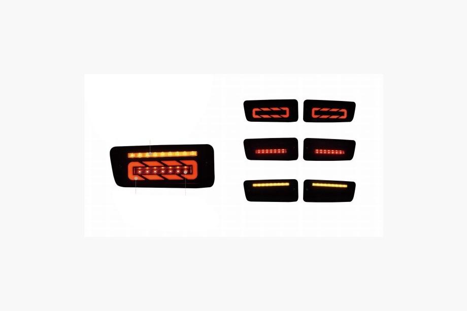 Nissan Patrol Y61 1997–2011 LED achterlichten Smoke Black (1999-2005, 2 stuks) Image