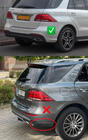 Mercedes GLE/ML-klasse W166 2011–2018 Achterdiffuser voor GLE (GLE63 Black design) foto 3