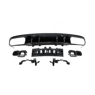 Achterdiffuser met uitlaatsierstukken Black (voor Coupe AMG63 design) foto 2