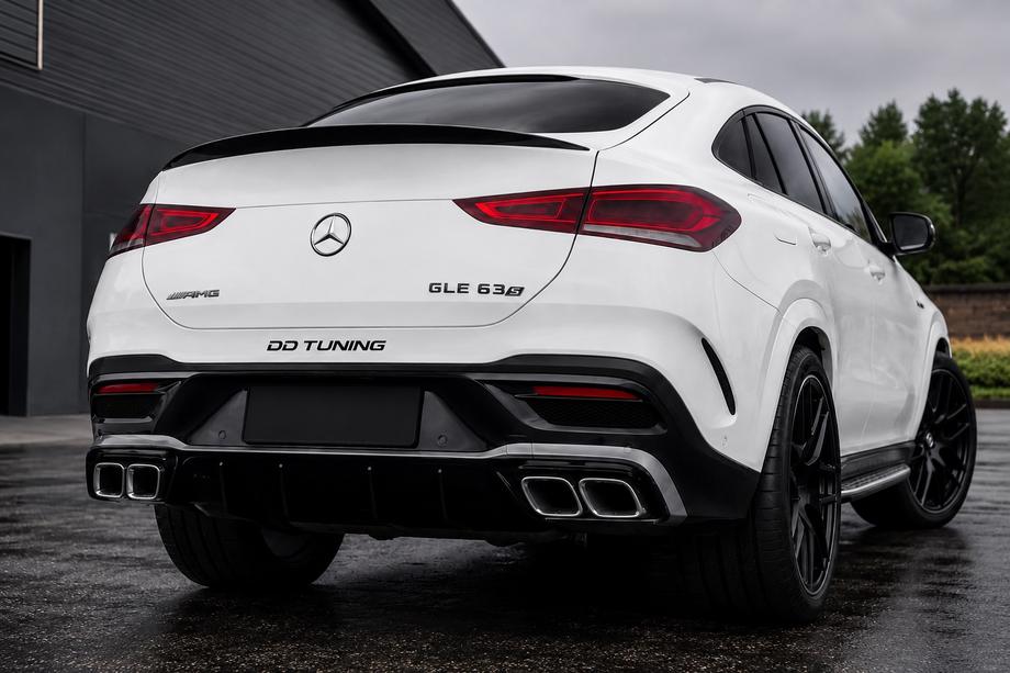 Mercedes GLE Coupé C167 2019– Achterdiffuser met uitlaatsierstukken (GLE63-design) Foto 2