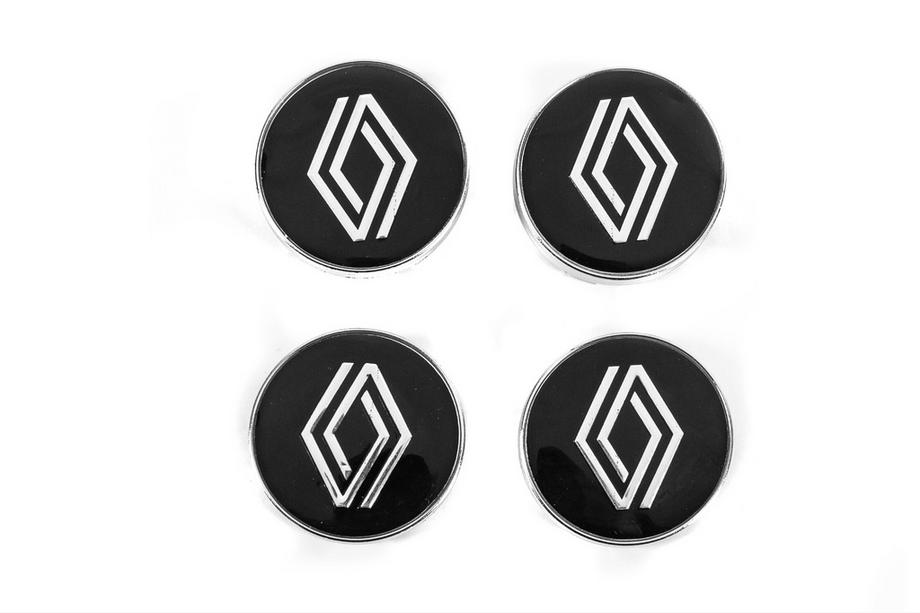 Renault Wielnaafdoppen, zwart met ring (59 mm / 55 mm, 4 st.) Image
