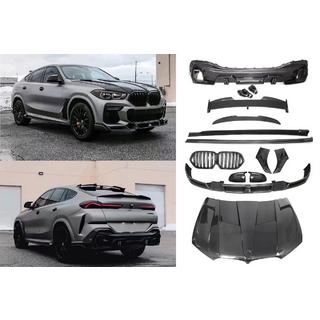 Bodykit-set met motorkap Carbon V2 (2018-2022) BMW X6 G06 2019–2027 foto 1