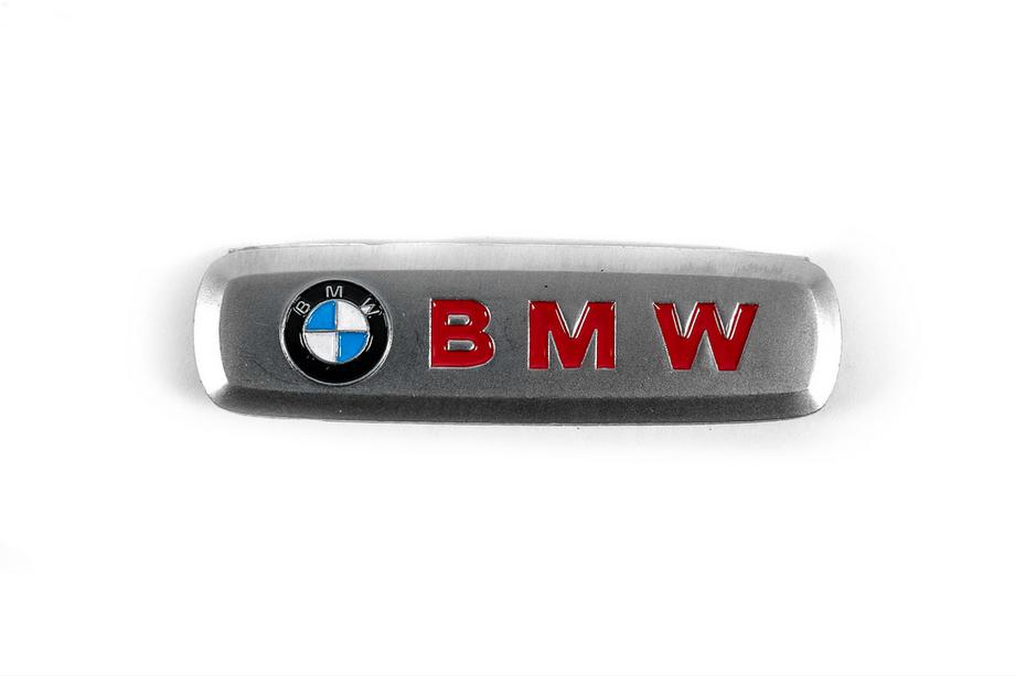 BMW Aluminium badge voor automatten (1 st.) Foto 2
