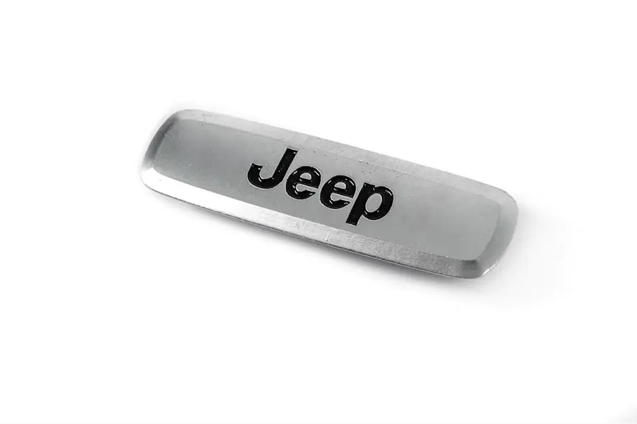 Jeep Aluminium badge voor automatten (1 st.) Image