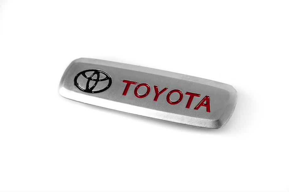 Toyota Aluminium badge voor automatten (1 st.) Image