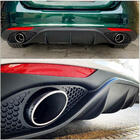 Alfa Romeo Giulia 2016–2022 Achterbumperdiffuser met eindstukken V1 (kunststof) foto 6